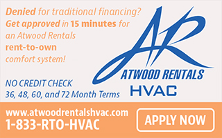 Apply for financing for your HVAC needs at Atwood Rentals