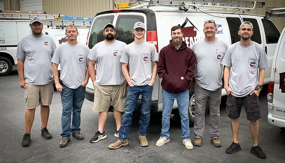 The Seark Heating & Air crew of Pine Bluff, AR, ready to tackle the next air conditioning repair.