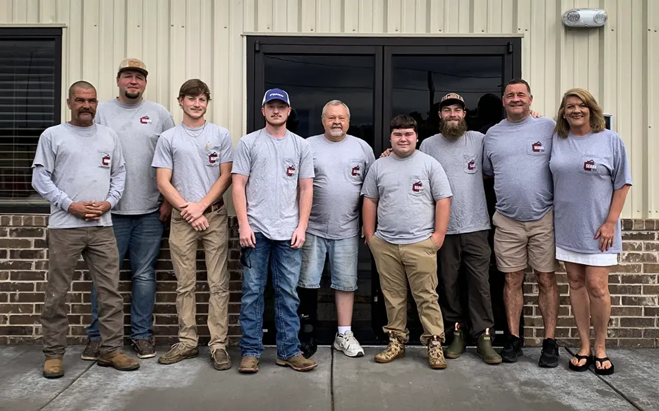 The Seark Heating & Air crew of Pine Bluff, AR, ready to tackle the next air conditioning repair.